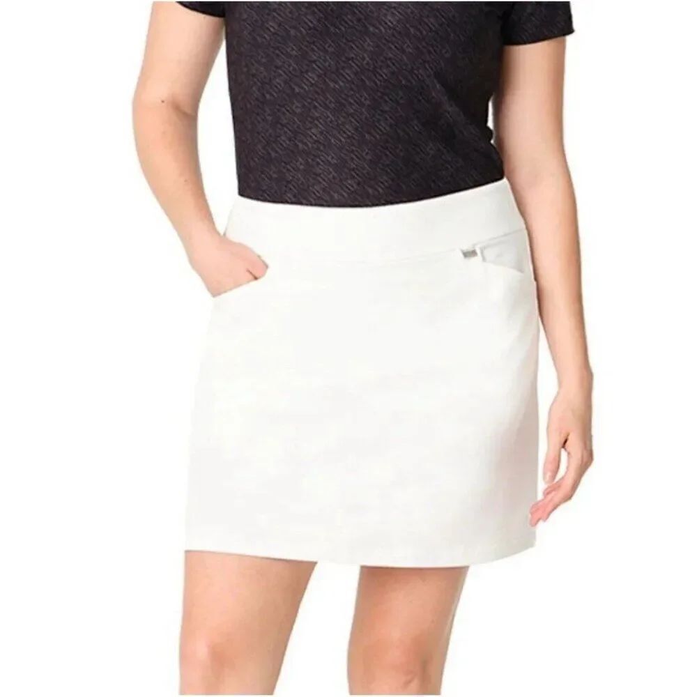 greg norman Solid white Active Athletic mini skort Skirt Large